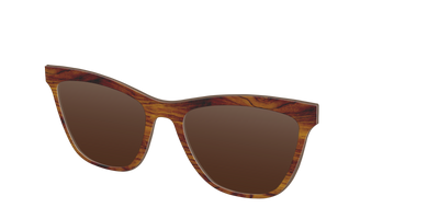The Polarized Woodgrain Sun Top - Angle Top Thumbnail - Pair Eyewear