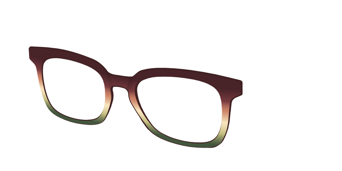 The Acorn to Moss Gradient - Angle Top Image - Pair Eyewear