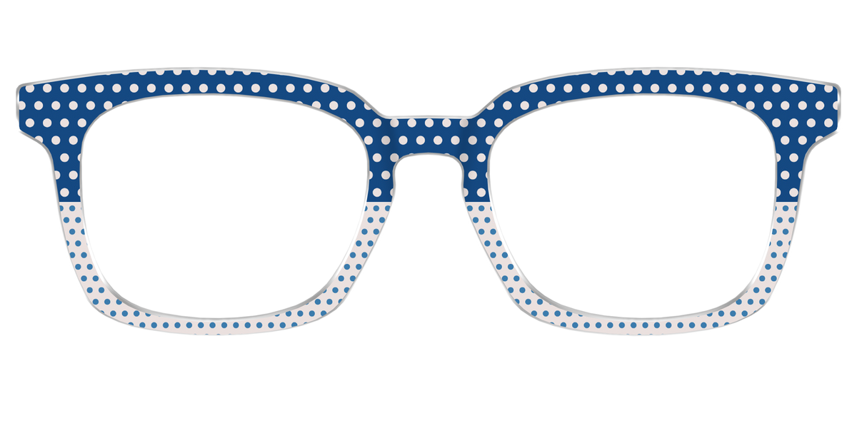 The Aegean Polka Dot Print Mix - Front Top Image - Pair Eyewear