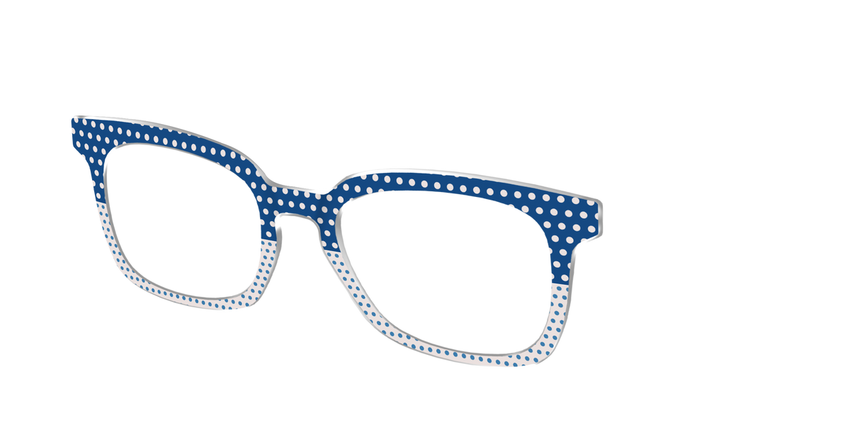 The Aegean Polka Dot Print Mix - Angle Top Image - Pair Eyewear