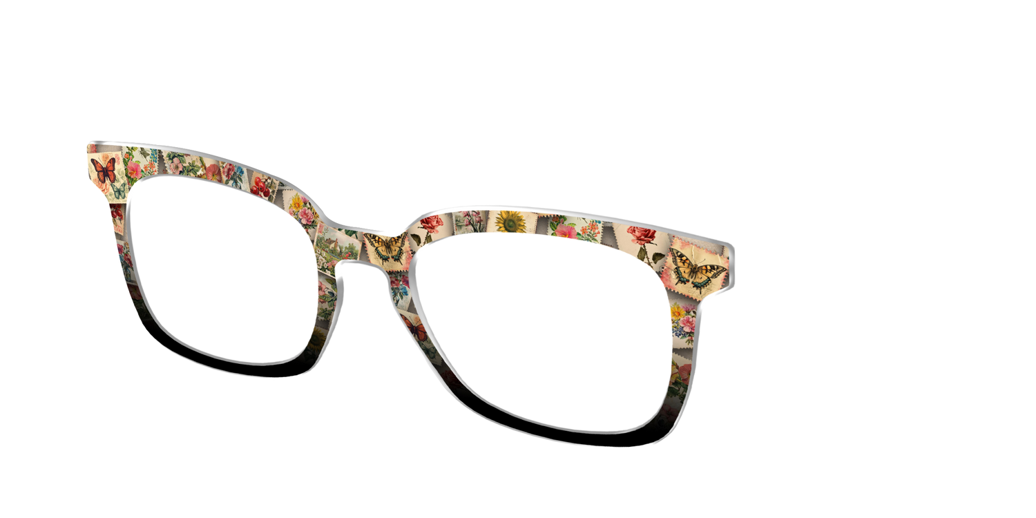 The Antique Stamps - Angle Top Image - Pair Eyewear