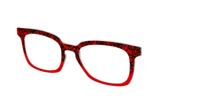 The Blood Red Lace Split - Angle Top Thumbnail - Pair Eyewear
