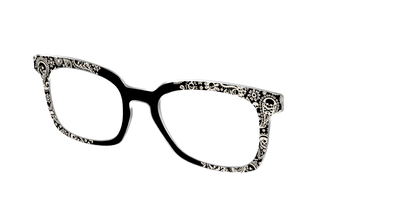 The Bone White Paisley - Angle Top Thumbnail - Pair Eyewear