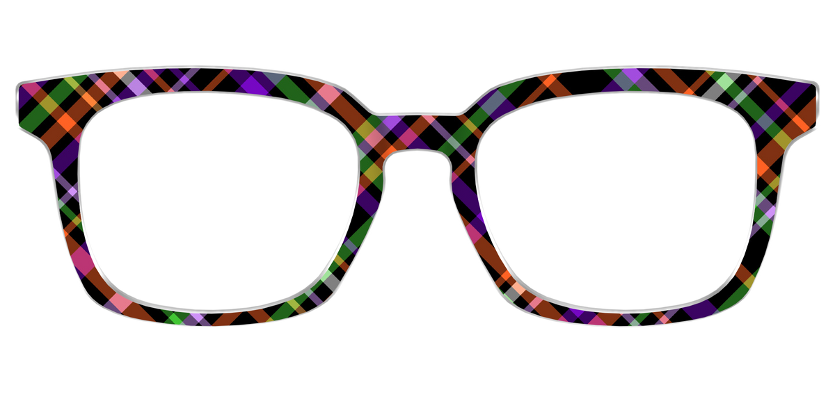 The Hexed Plaid - Front Top Image - Pair Eyewear
