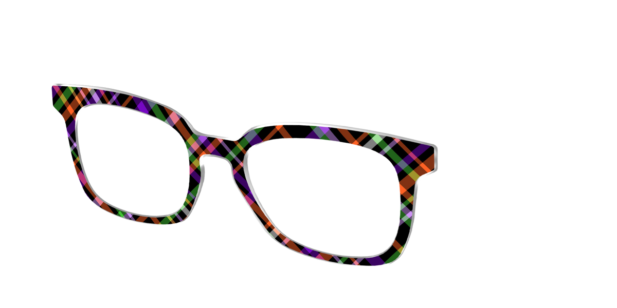The Hexed Plaid - Angle Top Image - Pair Eyewear