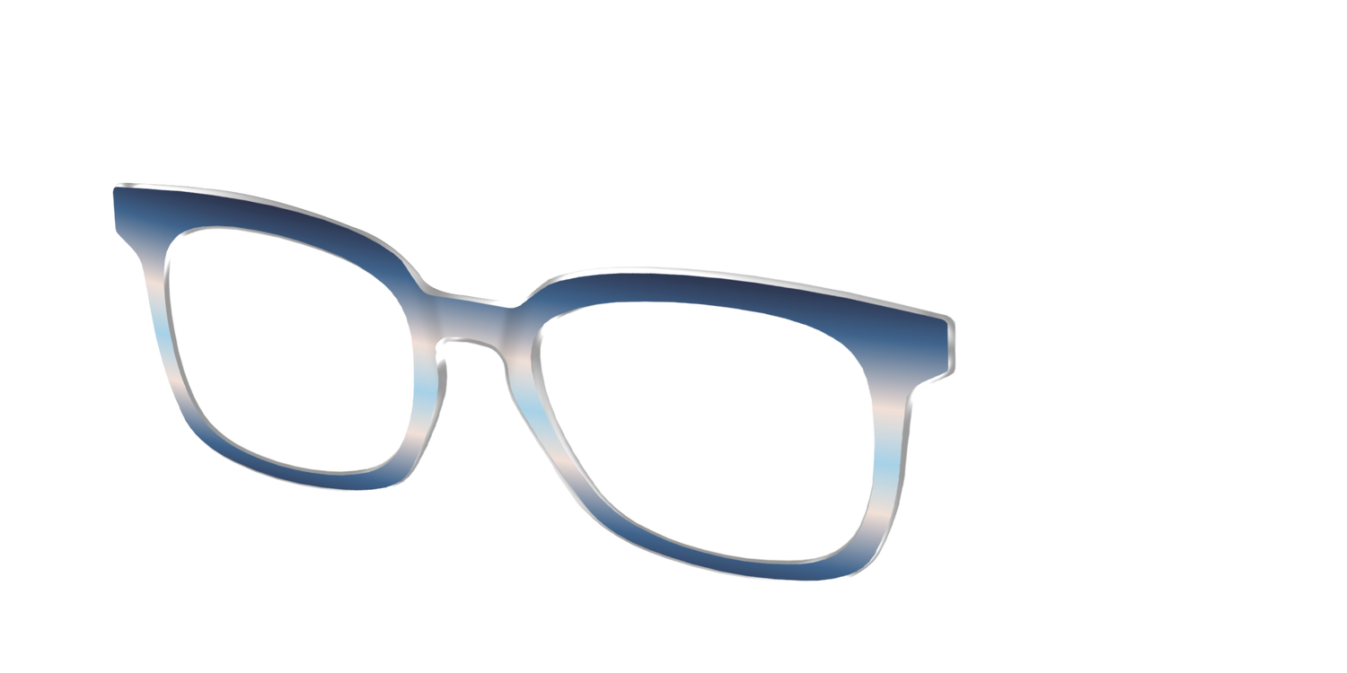 The Hydrangea Haze Gradient - Angle Top Image - Pair Eyewear