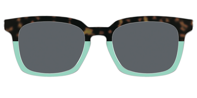 The Polarized Matcha Split Sun Top - Front Top Thumbnail - Pair Eyewear