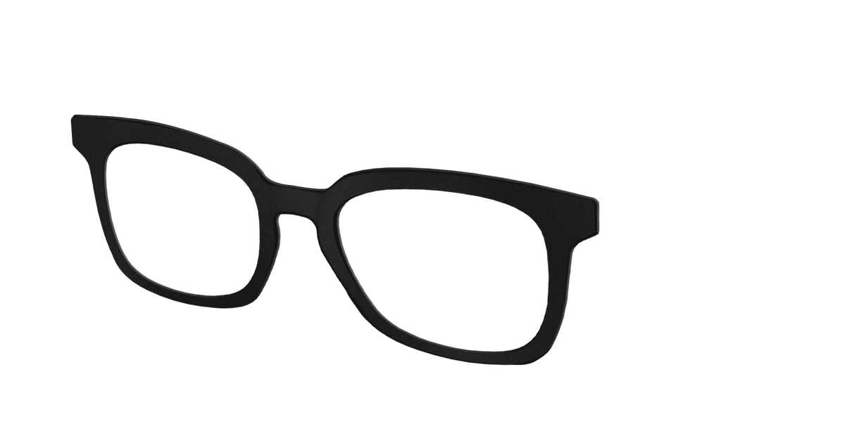 The Matte Black - Angle Top Image - Pair Eyewear