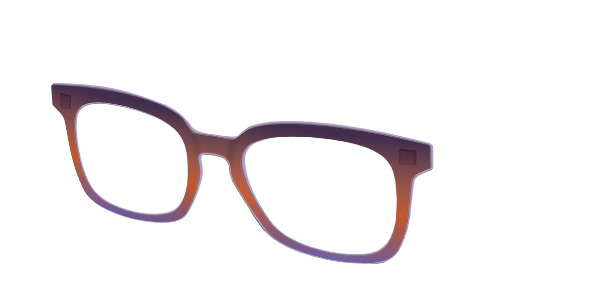 The Matte Midnight to Violet Gradient - Angle Top Image - Pair Eyewear