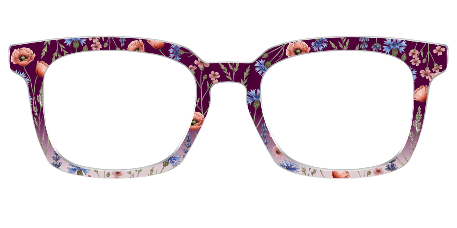The Mulberry Floral Dip-Dye - Front Top Image - Pair Eyewear