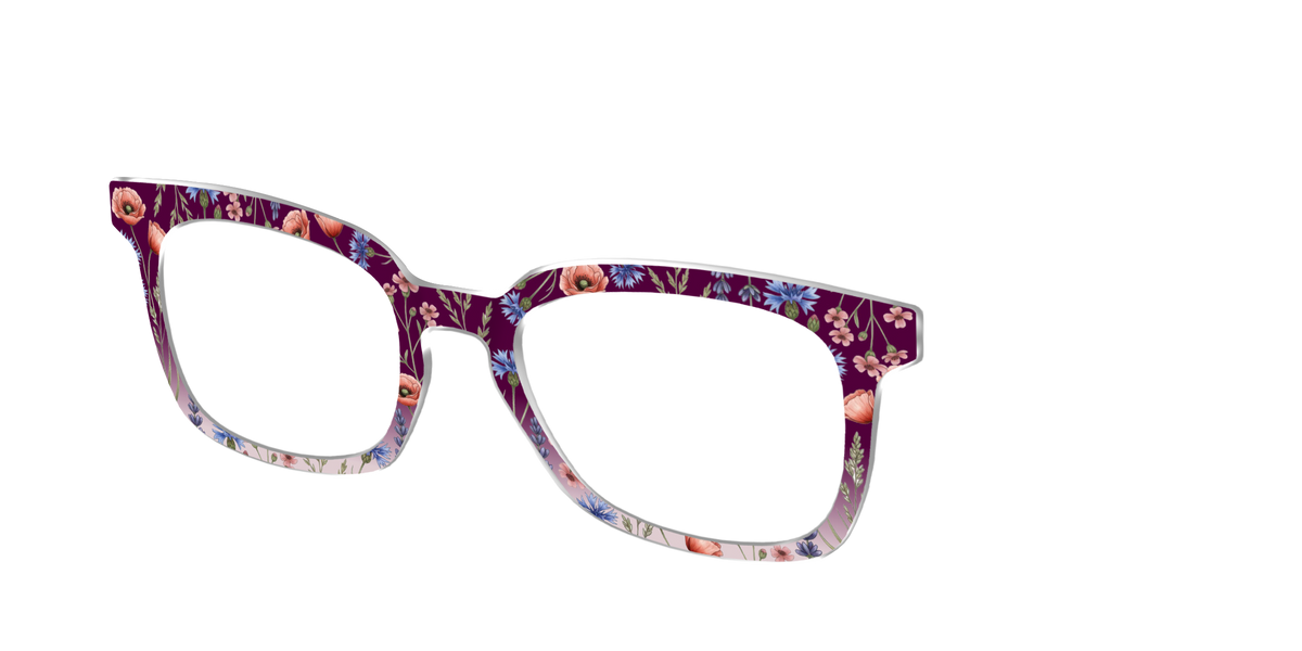 The Mulberry Floral Dip-Dye - Angle Top Image - Pair Eyewear