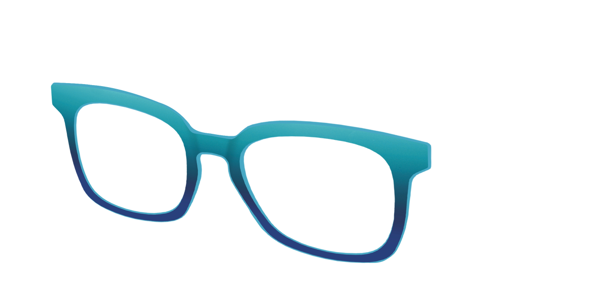 The Ocean Blue - Angle Top Image - Pair Eyewear