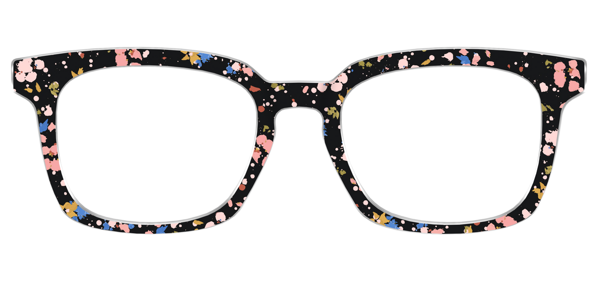 The Pallid Paint Splatter - Front Top Image - Pair Eyewear