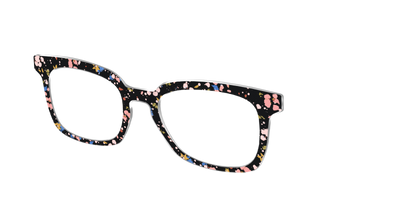 The Pallid Paint Splatter - Angle Top Thumbnail - Pair Eyewear
