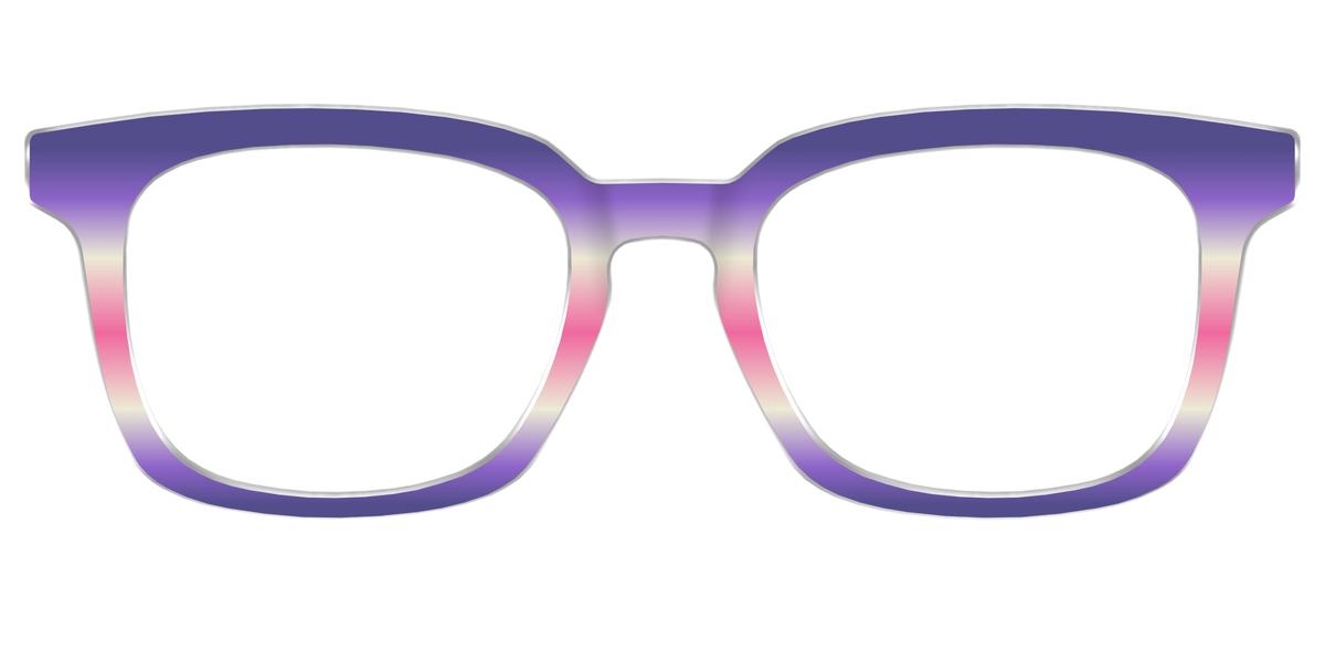The Petunia Haze Gradient - Front Top Image - Pair Eyewear