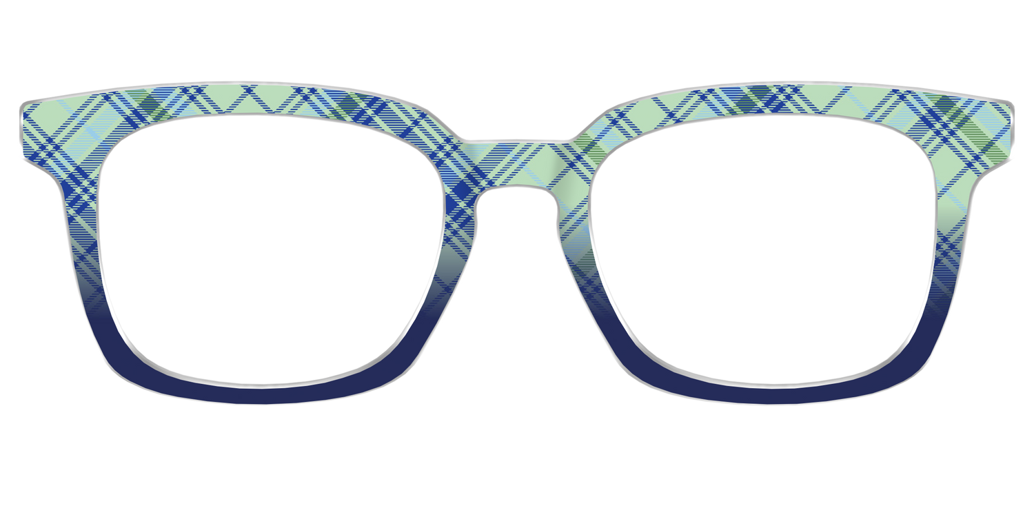 The Poetic Plaid - Front Top Image - Pair Eyewear