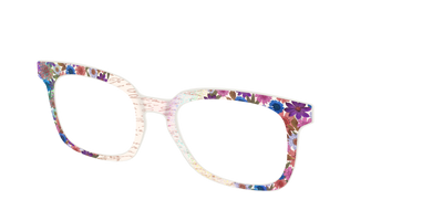The Pressed Flowers with Foil Crystal - Angle Top Thumbnail - Pair Eyewear