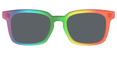 The Polarized Rainbow Gradient Sun Top - Front Top Thumbnail - Pair Eyewear