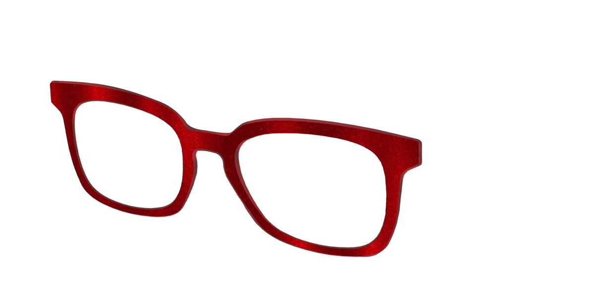 The Red Shimmer - Angle Top Image - Pair Eyewear