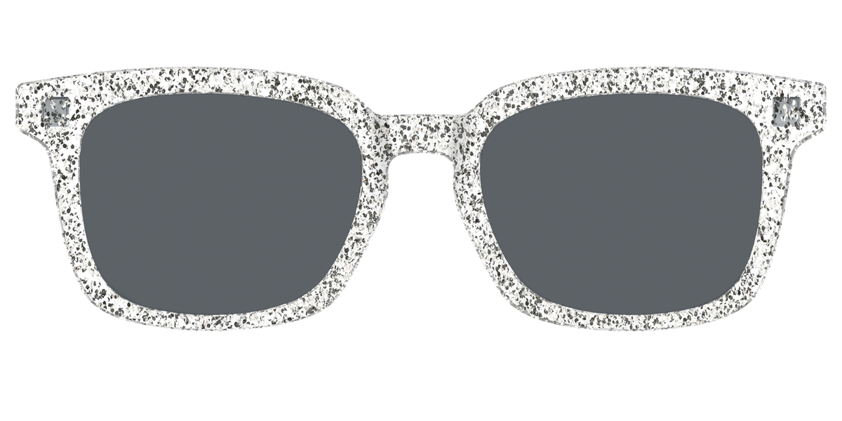 The Polarized Silver Sparkle Sun Top - Front Top Image - Pair Eyewear