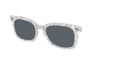 The Polarized Silver Sparkle Sun Top - Angle Top Thumbnail - Pair Eyewear