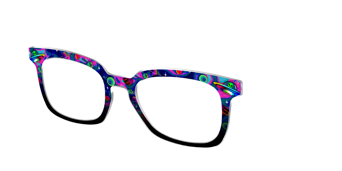 The Space Invasion Marble - Angle Top Image - Pair Eyewear