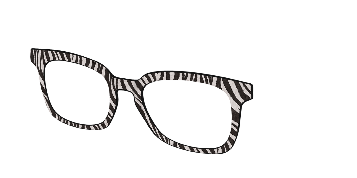 The Zebra Stripes - Angle Top Image - Pair Eyewear