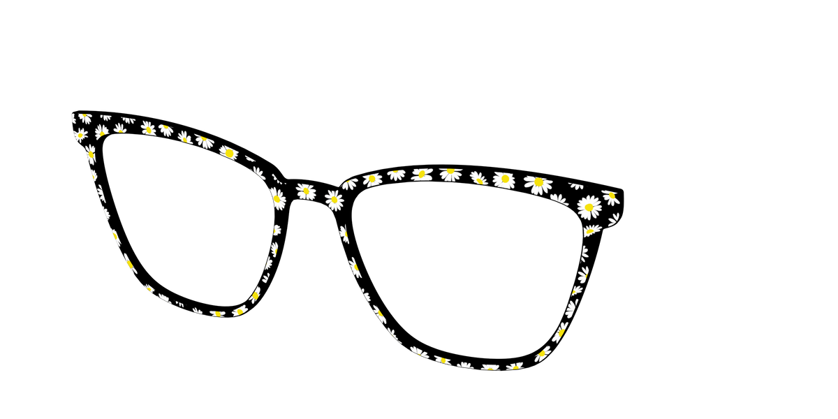 The Black Daisy - Angle Top Image - Pair Eyewear
