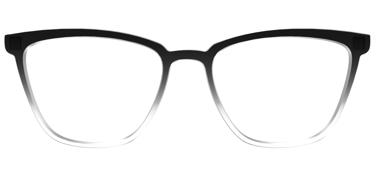 The Black Gradient Crystal - Front Top Image - Pair Eyewear