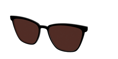 The Black with Brown Golf lens - Angle Top Thumbnail - Pair Eyewear