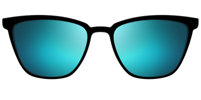 The Polarized Blue Reflective Sun Top - Front Top Thumbnail - Pair Eyewear