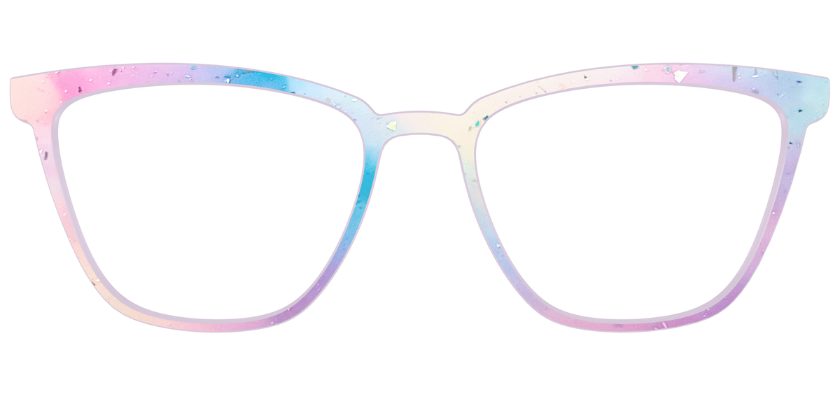 The Dreamy Pastel with Holographic Glitter - Front Top Image - Pair Eyewear