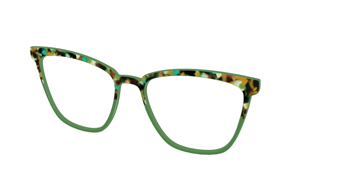 The Forest Tortoise Crystal Split - Angle Top Image - Pair Eyewear