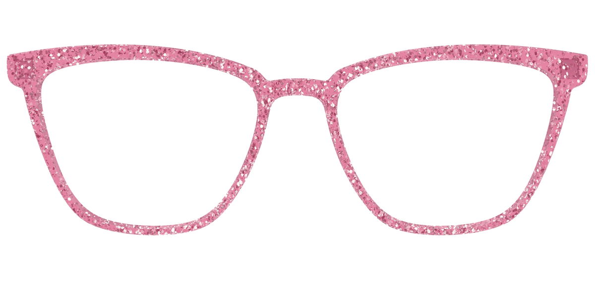 The Hot Pink Sparkle - Front Top Image - Pair Eyewear
