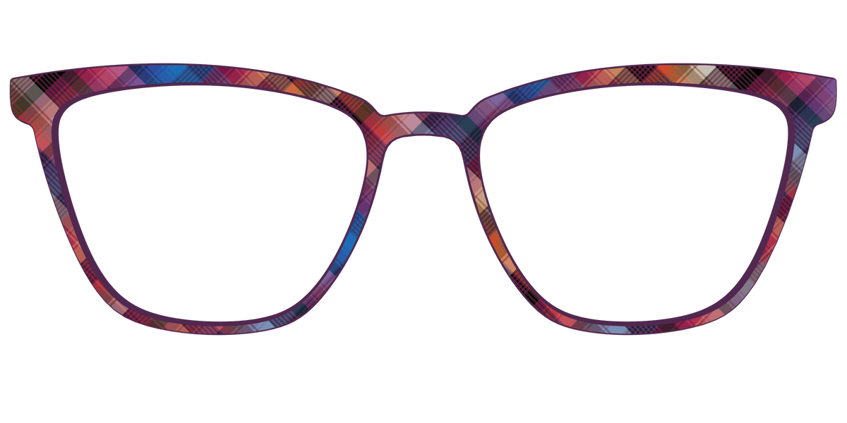 The Ombre Plaid - Front Top Image - Pair Eyewear