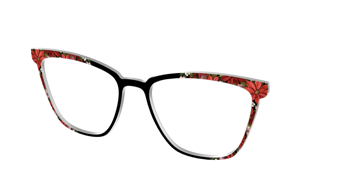 The Pressed Poinsettias - Angle Top Image - Pair Eyewear