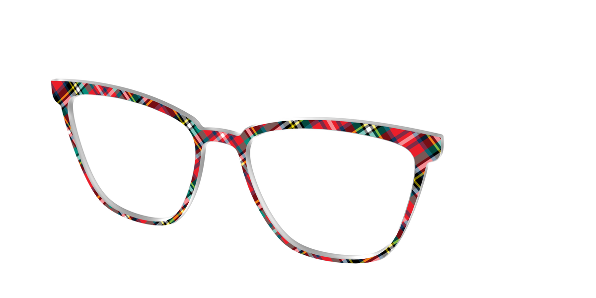 The Winter Plaid - Angle Top Image - Pair Eyewear