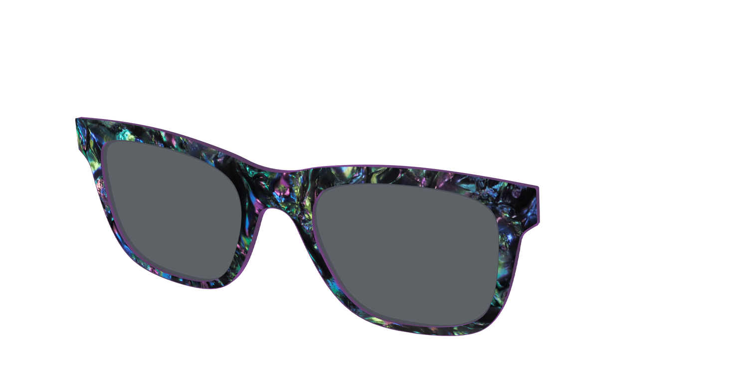The Polarized Abalone Sun Top - Angle Top Image - Pair Eyewear