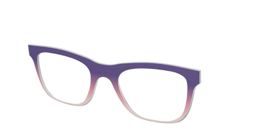 The Acai to Blush Gradient - Angle Top Thumbnail - Pair Eyewear