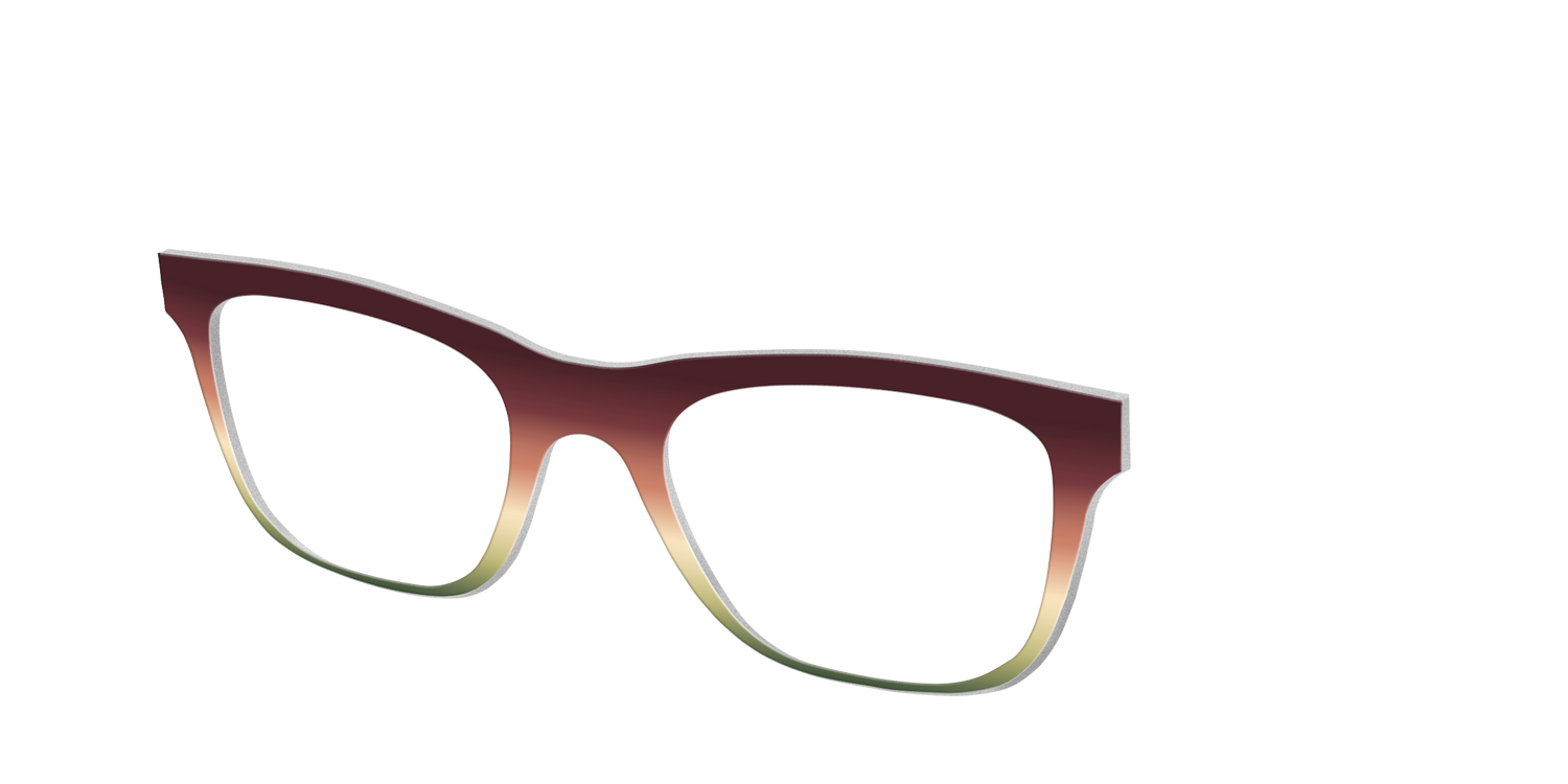 The Acorn to Moss Gradient - Angle Top Image - Pair Eyewear