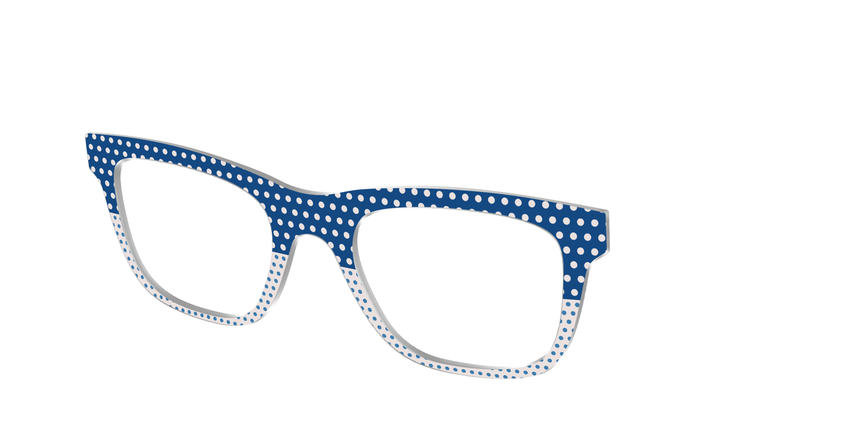 The Aegean Polka Dot Print Mix - Angle Top Image - Pair Eyewear