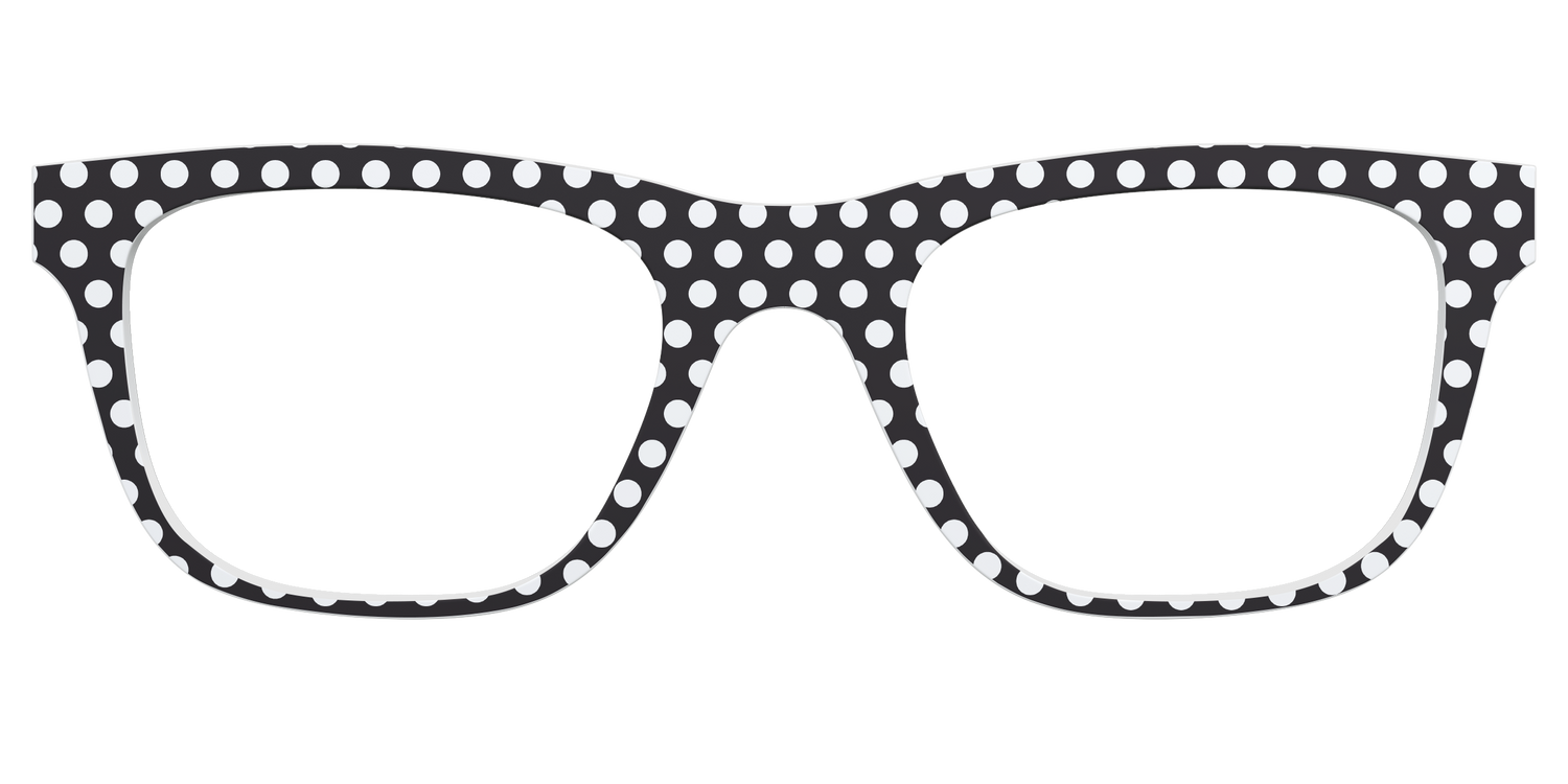 The Black Polka Dots - Front Top Image - Pair Eyewear