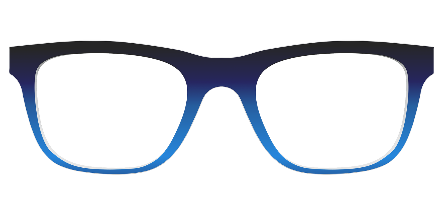 The Black to Blueberry Gradient - Front Top Image - Pair Eyewear