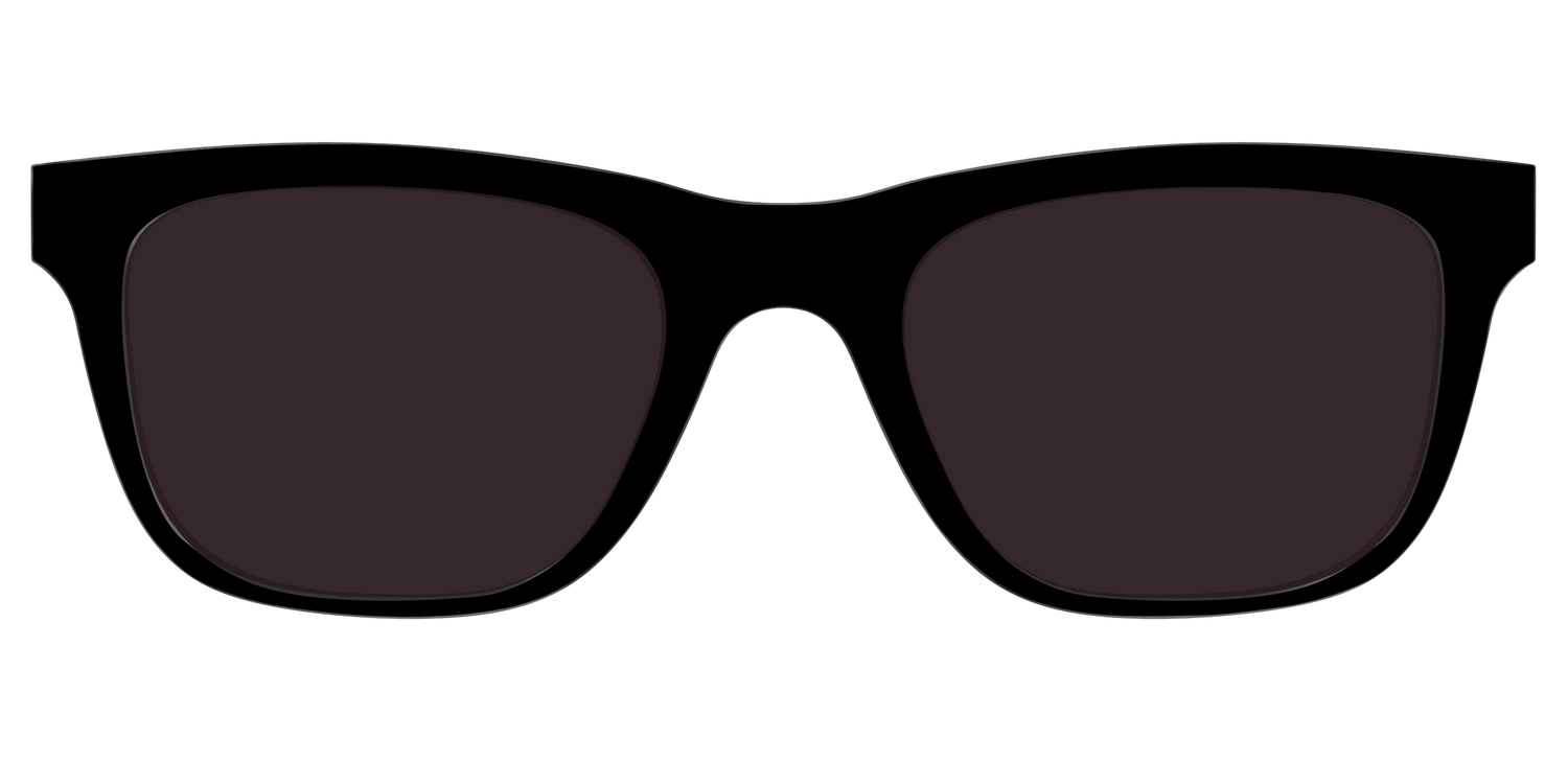 The Black with Urban Explorer Lens - Front Top Image - Pair Eyewear