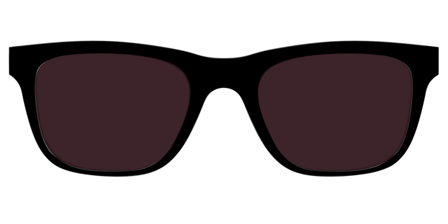 The Black with Water Lens - Front Top Image - Pair Eyewear