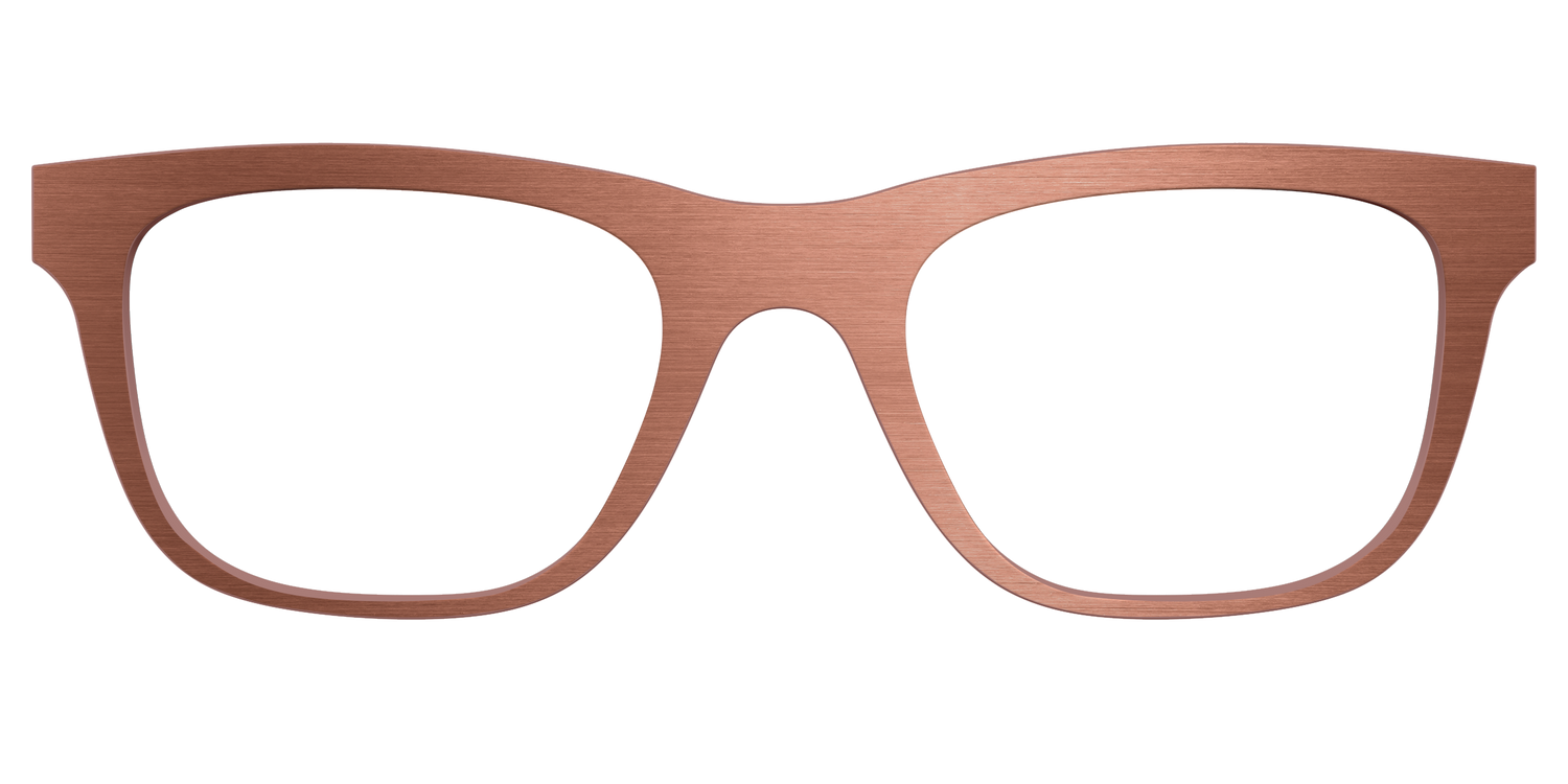 The Brushed Champagne - Front Top Image - Pair Eyewear