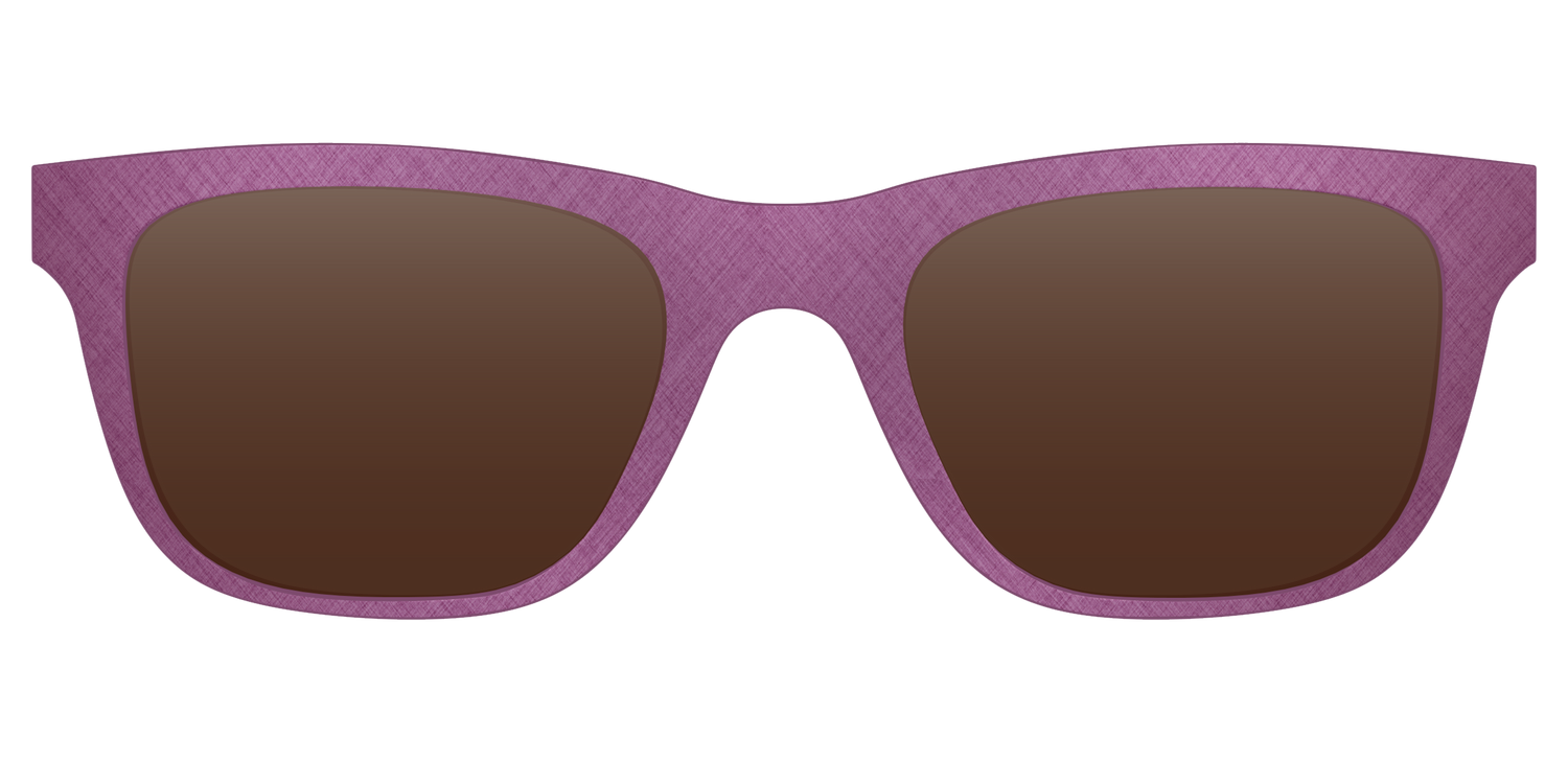 The Polarized Brushed Rose Sun Top - Front Top Image - Pair Eyewear