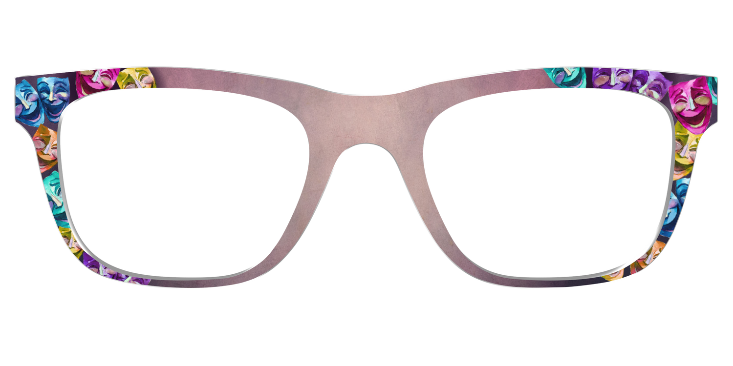 The Comedy Masks - Front Top Image - Pair Eyewear