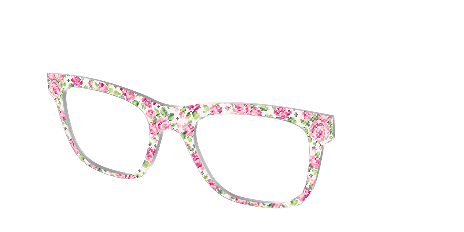 The Cross-Stitch Petals - Angle Top Image - Pair Eyewear