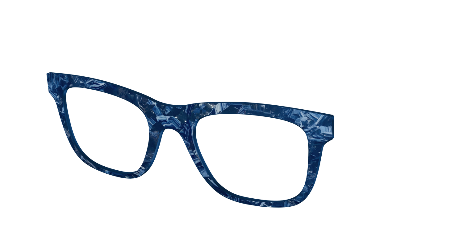 The Deep Slate Pearl Marble - Angle Top Image - Pair Eyewear